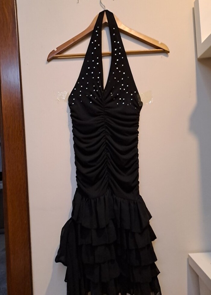 Likrali elbise,taşlı - Görsel 2