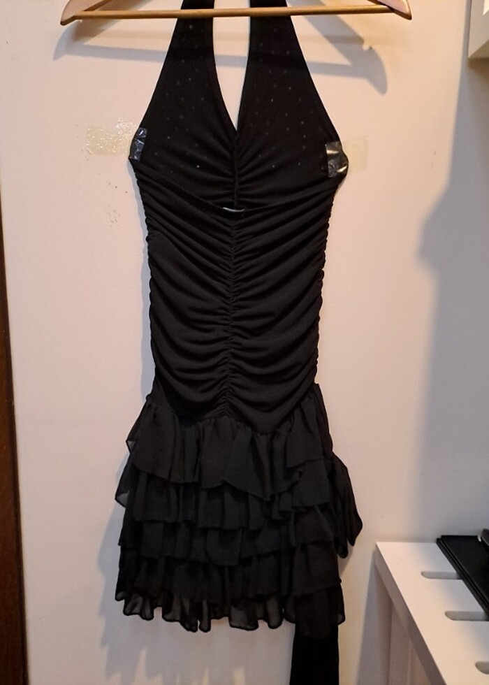 Likrali elbise,taşlı - Görsel 3