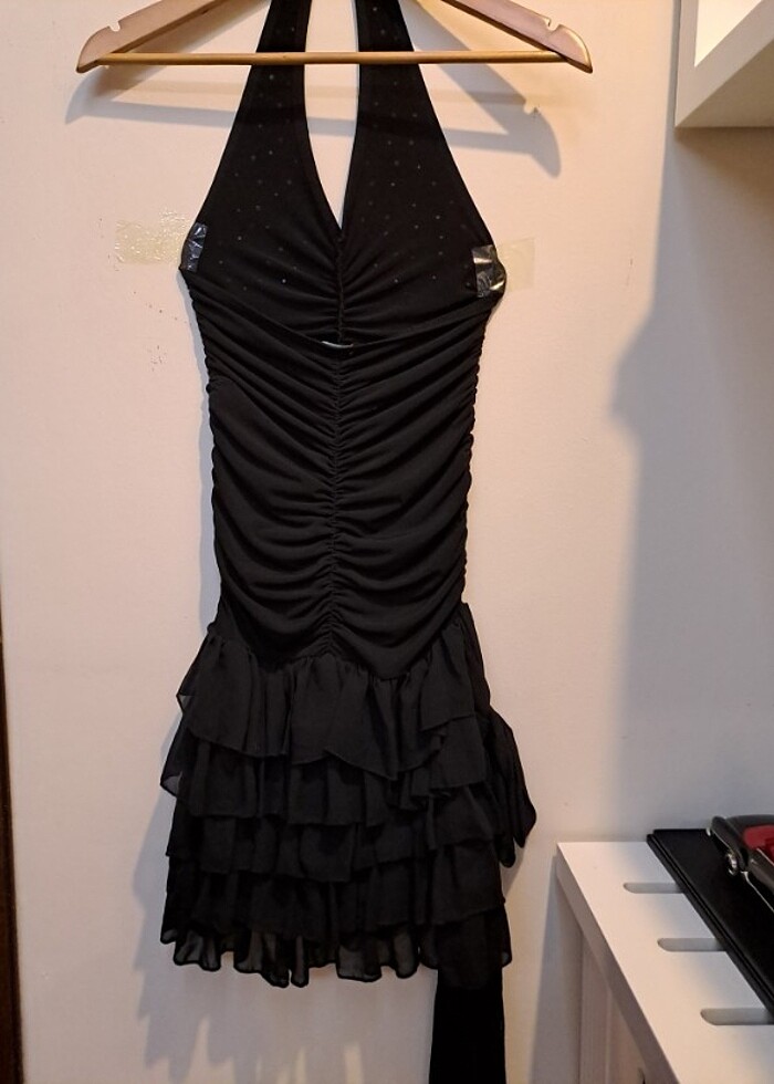 Likrali elbise,taşlı - Görsel 4