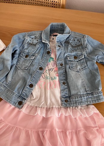 Kız Çocuk Pembe Fırfırlı Bolero - Görsel 9