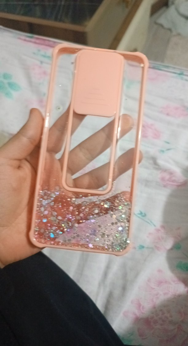 Pembe Parlak Simli Telefon Kılıfı - Görsel 3