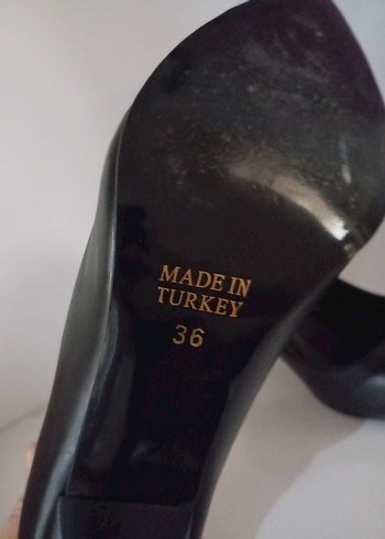 Siyah Kadın Stiletto Topuklu Ayakkabı - Görsel 3