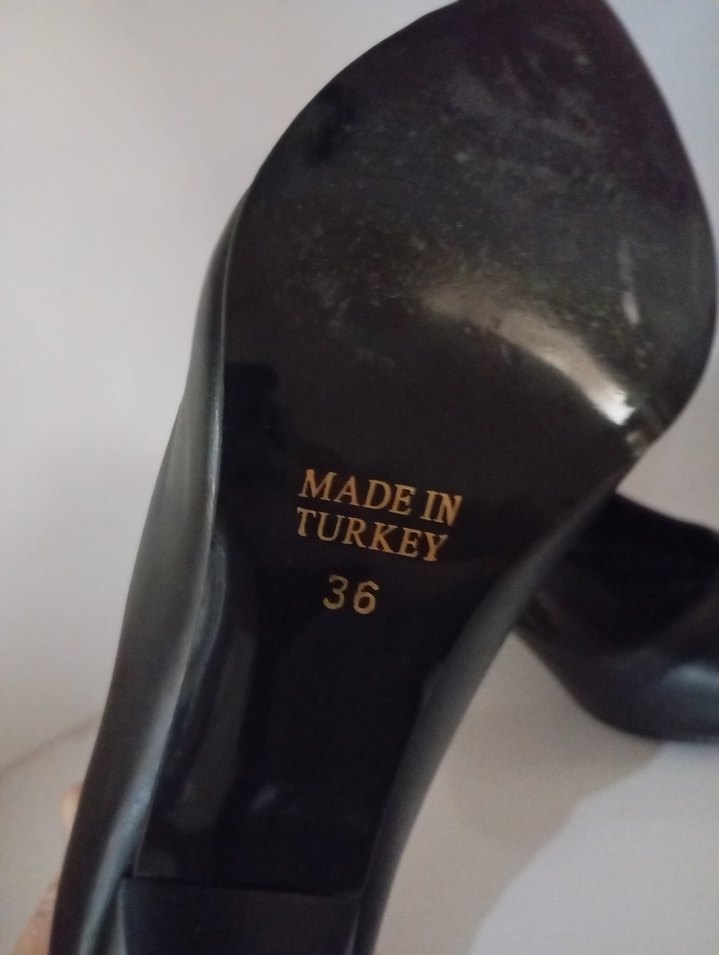 Siyah Kadın Stiletto Topuklu Ayakkabı - Görsel 3