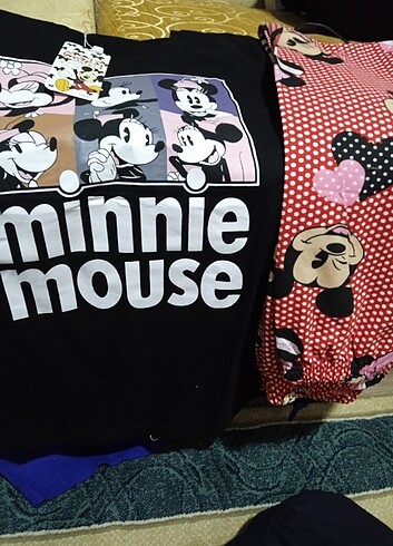 s Beden MİNNİE MOUSE İNCE PİJAMA TAKIMI
