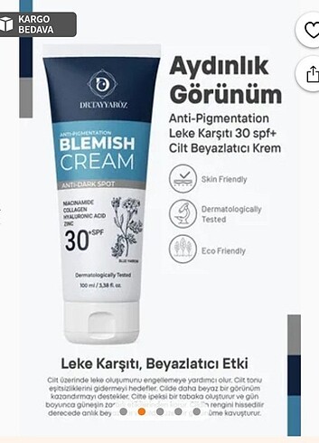 Diğer Cİlt Beyazlatma özelliği olan Krem BLEMİSH CREAM 30 spf