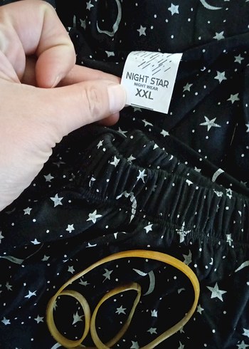 Ay yıldızlı Şortlu pijama takımı
