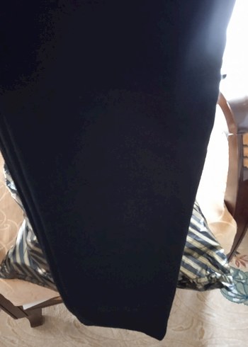 Erkek - Kadın cepli siyah  Eşofman Altı 3 iplik - Görsel 2