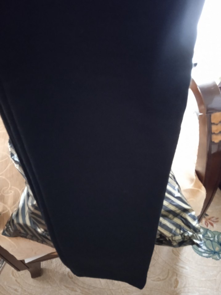 Erkek - Kadın cepli siyah  Eşofman Altı 3 iplik - Görsel 2