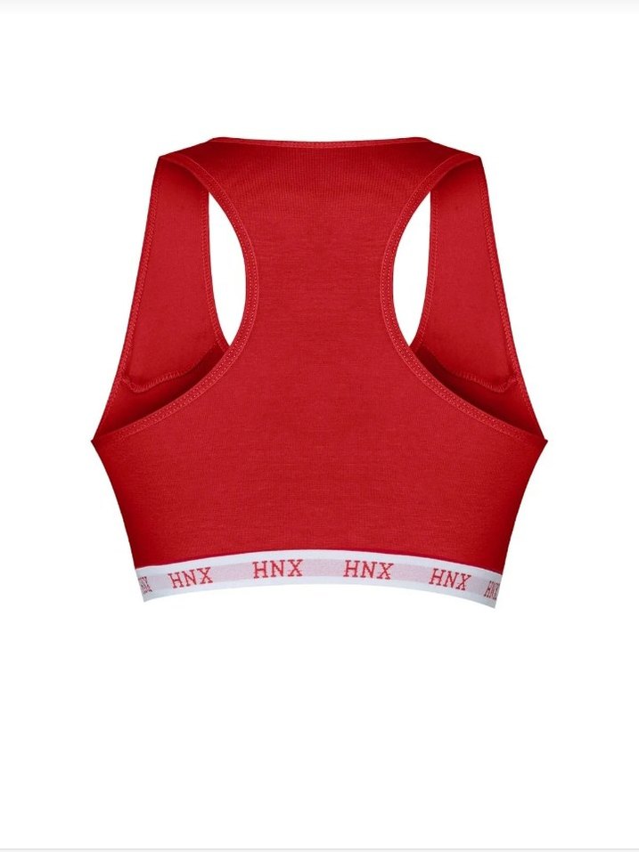 Kırmızı Pedli Spor Sütyeni HNX XL beden - Görsel 2