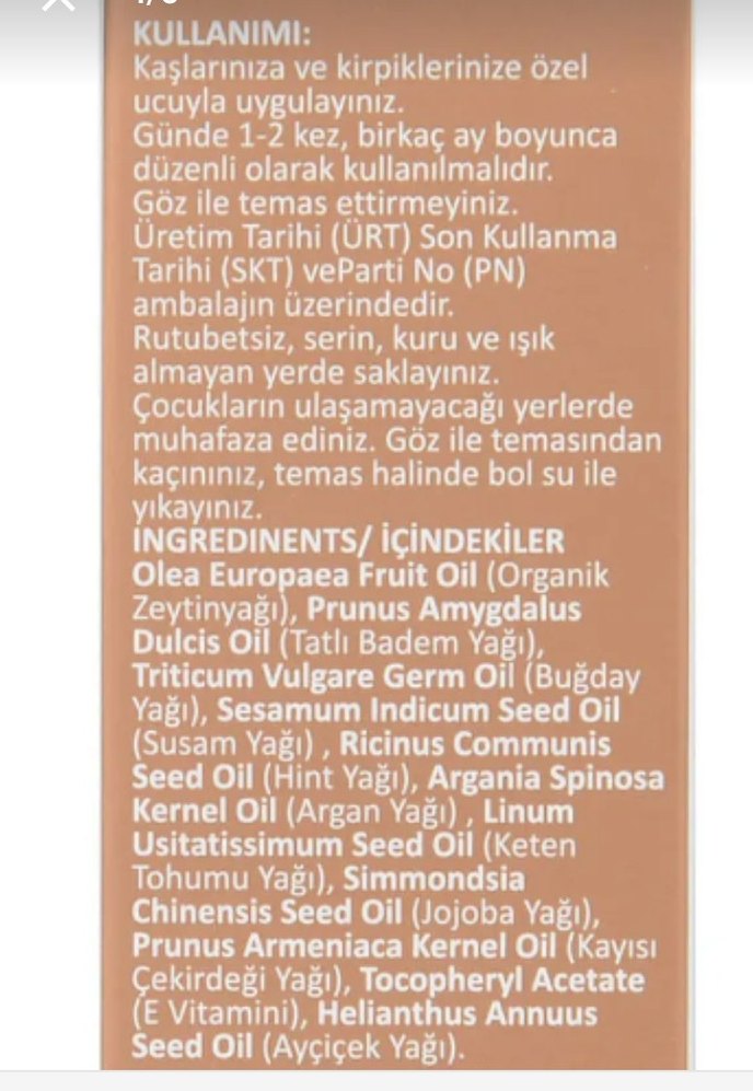 Arifoğlu Kaş-Kirpik Bakım Yağı - Görsel 4