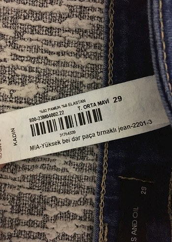 29 Beden Barrels Kadın Denim Pantolon