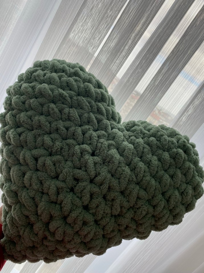 Kalp Şekilli Pastel Renkli Puffy Yastıklar - Görsel 4