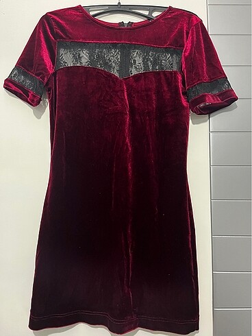 Bordo elbise