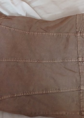 Düğmeli Bej Kadın Ceket - Görsel 5