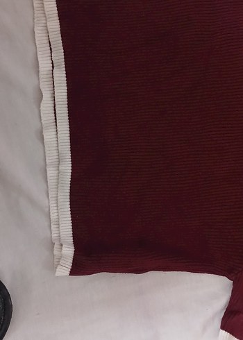 Bordo Yarım Balıkçı Triko Kadın Kazak - Görsel 4