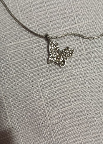 Accessorize  Zarif Kelebekli Gumus Kolye
