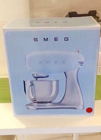 Smeg retro kırmızı hamur yoğurma makinası sıfır kutusunda hiç ku