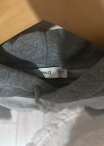 Mango Gri Kapüşonlu Kadın Sweatshirt - Görsel 2