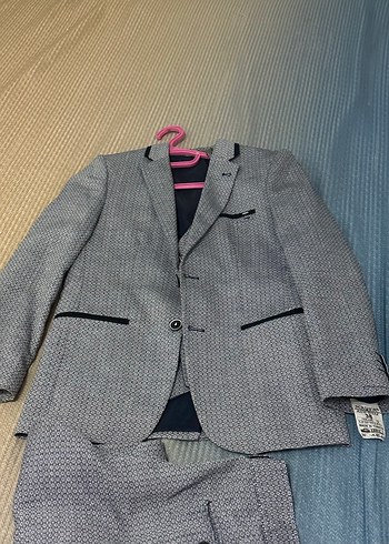 Gri Erkek Regular Fit Takım Elbise - Görsel 2