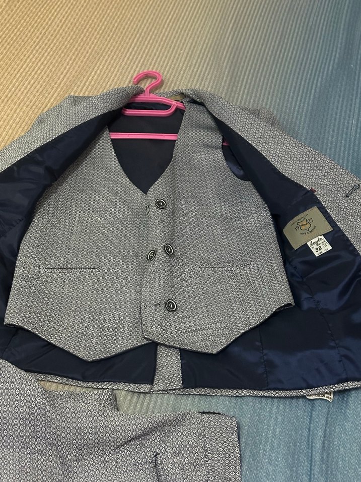 Gri Erkek Regular Fit Takım Elbise - Görsel 3