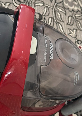 Philips Kırmızı ve Gri Elektrikli Süpürge - Görsel 2