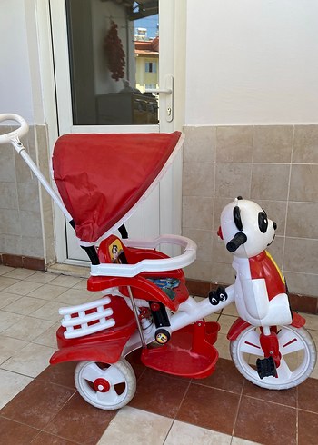 Diğer Kırmızı Panda Figürlü Renkli Çocuk Üç Tekerlekli Bisiklet