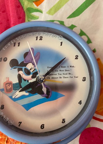 Vintage Y2k Masa Saati Minnie Mouseli