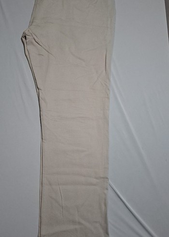 Bej Midi Keten erkek Pantolon