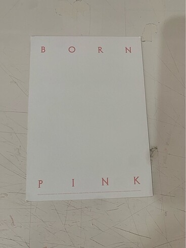  Jennie born pink küçük postcard