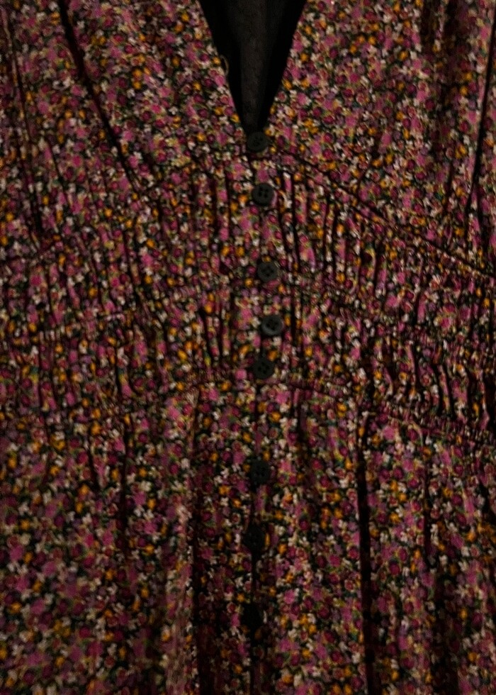 Desenli şık elbise - Görsel 2