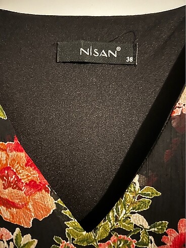 Çiçek desenli şifon elbise - Görsel 5