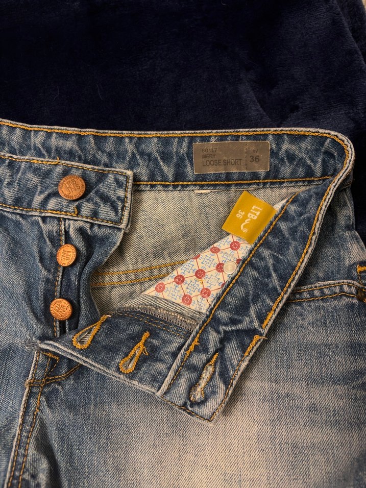 Düğmeli Mini Kot Şort - Görsel 4