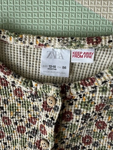 12-18 Ay Beden Zara tulum 12-18 ay 86 cm