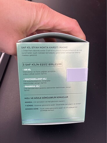xs Beden mavi Renk loreal paris maske