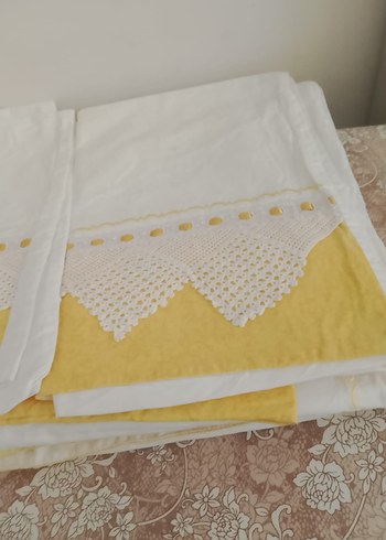 İki adet tek kişilik çarşaf iki adet  pike iki adet  yastık - Görsel 5