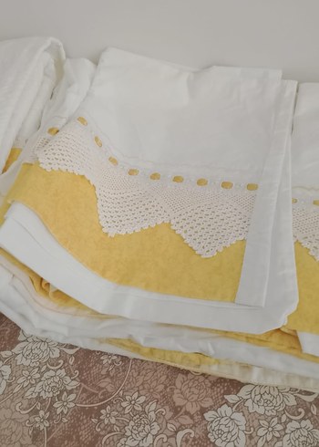 İki adet tek kişilik çarşaf iki adet  pike iki adet  yastık - Görsel 2