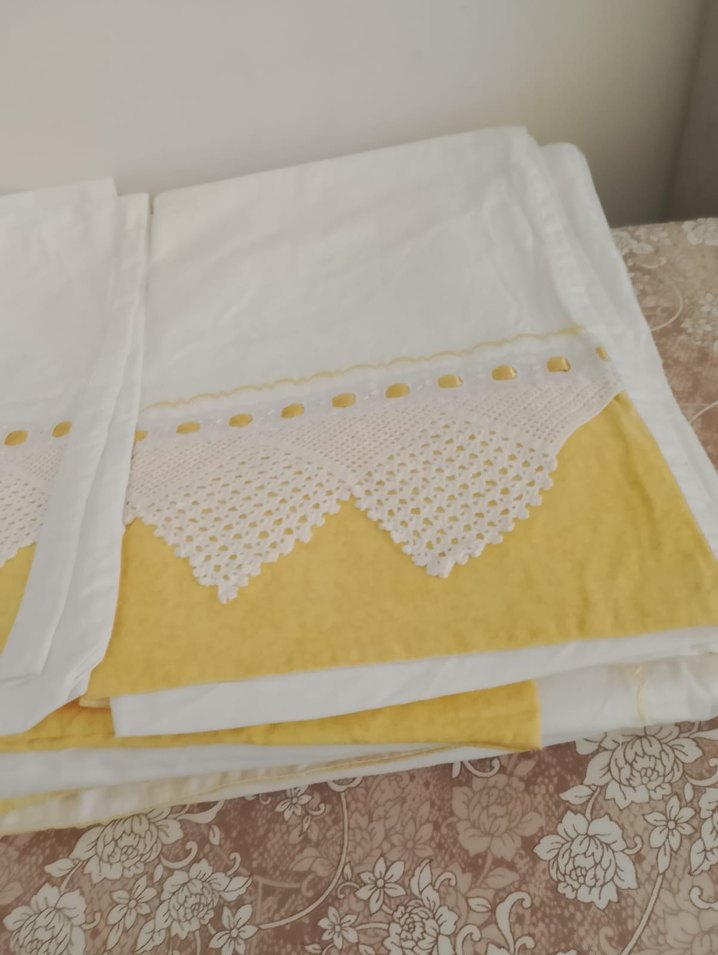 İki adet tek kişilik çarşaf iki adet  pike iki adet  yastık - Görsel 5