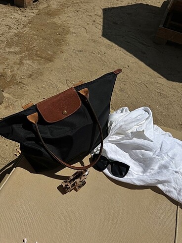 No203 Deri Longchamp Kol Çantası