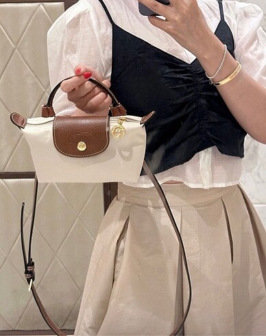 Xs Mini İthal Deri Longchamp Askılı Çanta