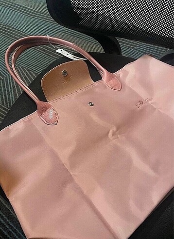 L boy nakışlı deri longchamp kol çantası