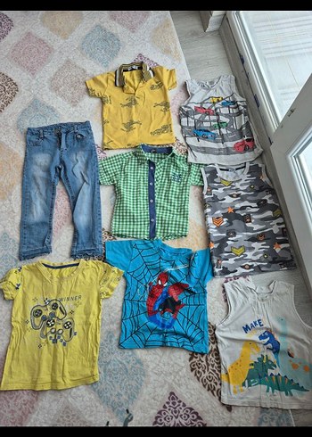 Çocuklar için Renkli Desenli Tişörtler - Görsel 3