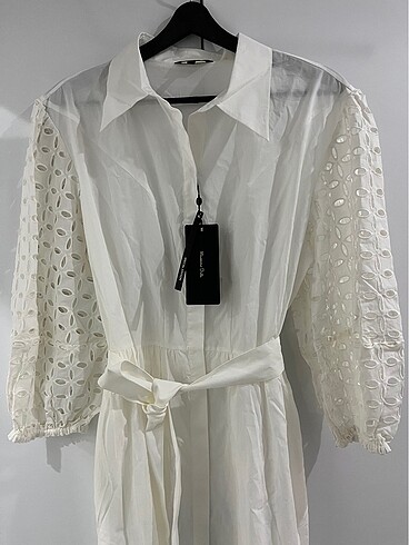 Massimo Dutti Beyaz Elbise