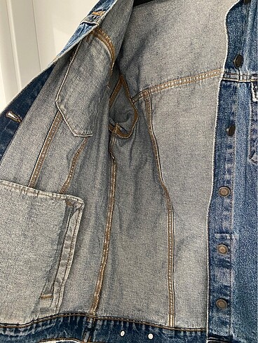 m Beden lacivert Renk Bershka Oversize Kot Ceket