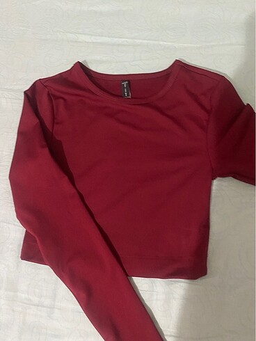 Defacto bordo crop top