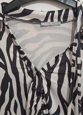 Diğer Zebra desenli crop