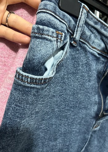 Uzun kot etek büyük beden - Görsel 2