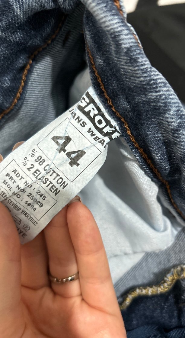 Uzun kot etek büyük beden - Görsel 4