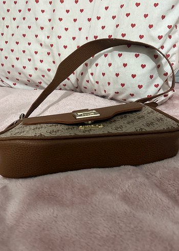 Kahverengi Baskılı Kadın Deri Çanta - Görsel 3