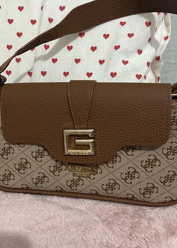 Kahverengi Baskılı Kadın Deri Çanta - Görsel 2