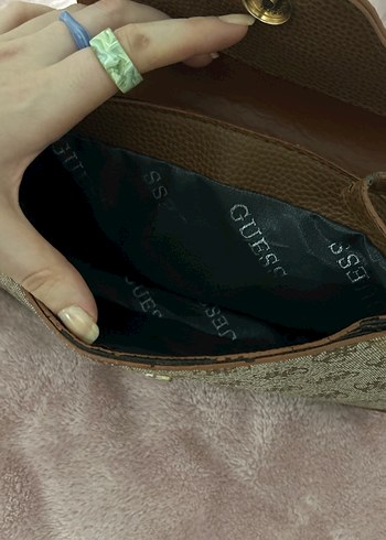 Kahverengi Baskılı Kadın Deri Çanta - Görsel 4